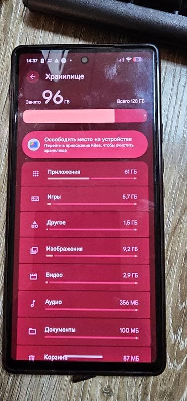 Уюлдук телефондор: Google Pixel 6, Колдонулган, 128 ГБ, түсү - Кара, 1 SIM, eSIM — 1