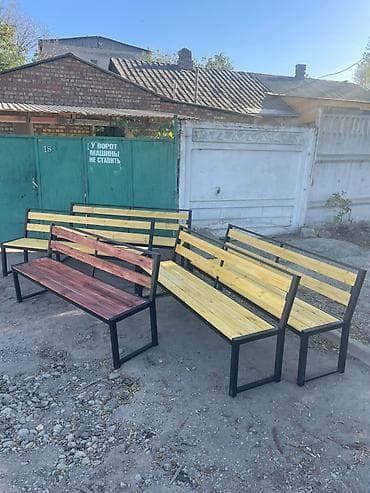 крышу: Скамейка Со спинкой, Без крыши — 3
