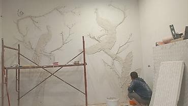 спальни: Объемная настенная лепнина и барельефы на заказ - Авторские 3D-панно — 1