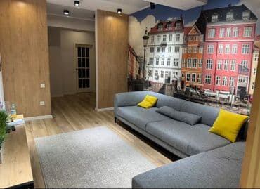 квартира на долгий: 2 комнаты, Агентство недвижимости, Без подселения, С мебелью частично — 1