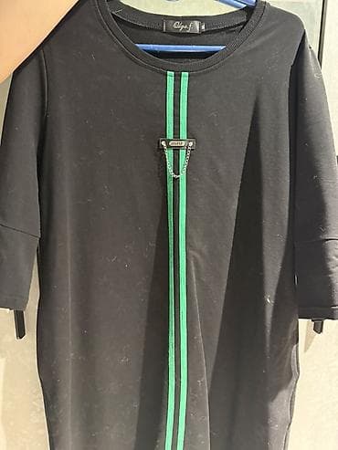 костюм для танцев живота: Повседневное платье, Трикотаж, Прямое — 6