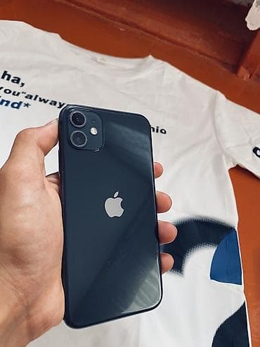 5 iphone: IPhone 11, Б/у, 128 ГБ, Черный, Защитное стекло, Чехол, 71 % — 1