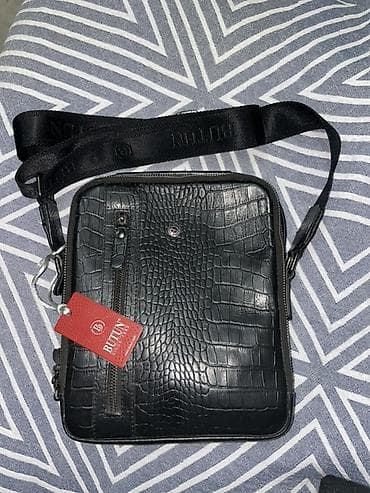 змеиная кожа: Классическая сумка, Butun, Материал: Натуральная кожа, Застежка на молнии, Мужские — 2