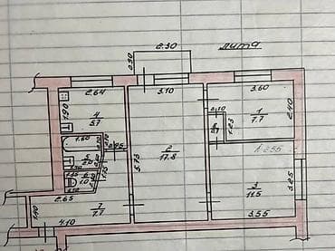 104: 3 комнаты, 58 м², Индивидуалка, 4 этаж, Старый ремонт — 7
