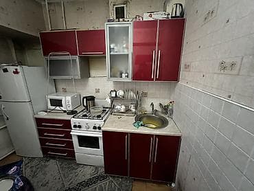 кухонные уголки цены: Кухонный гарнитур, Б/у, цвет - Красный — 1