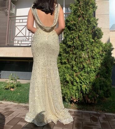 новогодние костюмы на прокат бишкек: Вечернее платье, Русалка, Длинная модель, Без рукавов, Открытая спина, M, L — 3