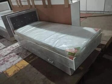 кровать с шухлядами: Односпальная кровать, Новый, С матрасом, длина - 200 см — 7