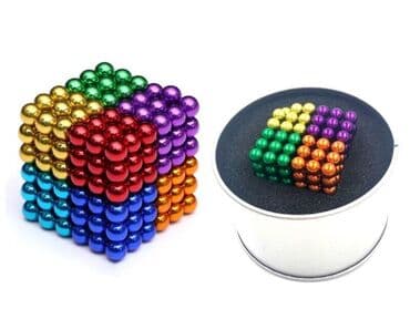 магнитная доска для рисования: Неокуб 216/1000 черных/серебряных магнитных шариков 5мм. РАСПРОДАЖА! — 2