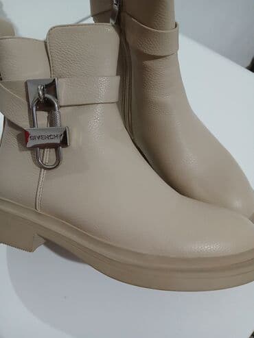сапоги из натурального меха и кожи: Сапоги, 36, Givenchy, Новый, цвет - Бежевый, Самовывоз, Бесплатная доставка, Платная доставка — 6
