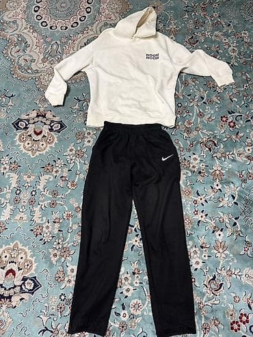 Пляж үчүн кийимдер: Худи ROON NOOR - Цвет: молочный (айвори) с фиолетовым вертикальным — 3