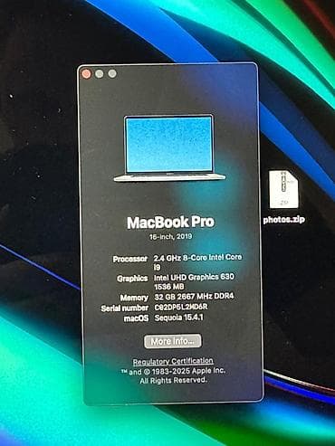 macbook apple: Для программирования, Б/у, Intel Core i9, ОЗУ, RAM: 32 ГБ — 2