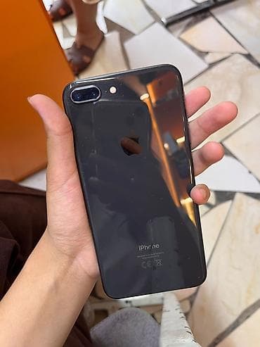 режим 12 с: IPhone 8 Plus, Б/у, 64 ГБ, Черный, Защитное стекло, Чехол, 79 % — 6