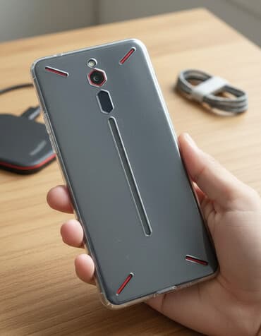 эпл пенсил бишкек: ZTE Nubia Red Magic, Колдонулган, 128 ГБ, түсү - Кара, 2 SIM — 1