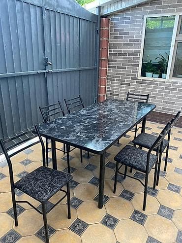 uakeen original: Кухонный стол и стул, цвет - Черный — 1