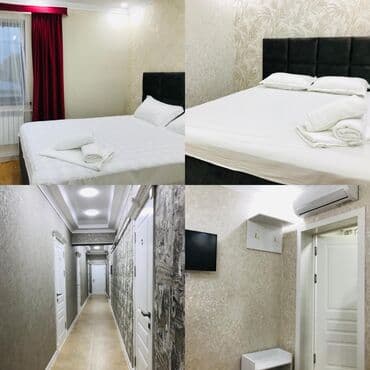 бишкек посуточная аренда квартир: 1 комната, Душевая кабина, Постельное белье, Кондиционер — 2