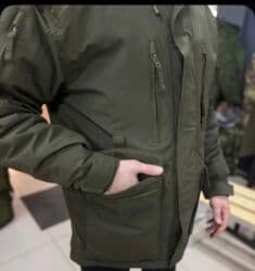 Үлпөт көйнөктөрү жана аксессуарлар: Мужская зимняя куртка-парка тактического бесплатное доставка - — 3