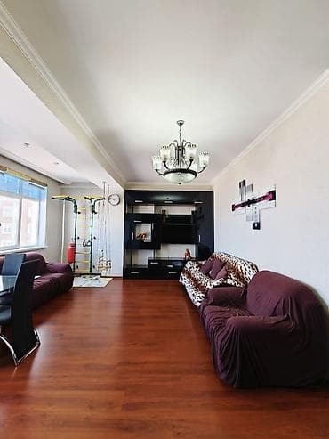 гск ак жол в 7 мкр: 3 комнаты, 86 м², Элитка, 7 этаж, Евроремонт — 2