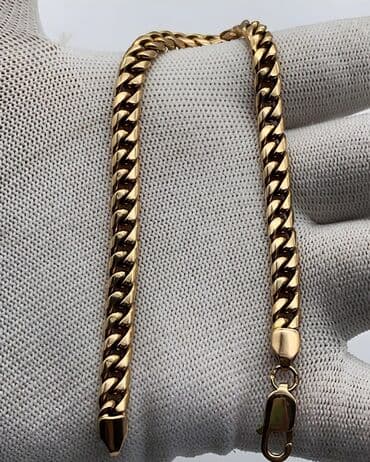 продаю золотую цепочку: Цепь для бензопилы, Проба 585, Мужские, Новый, Ручная работа — 19