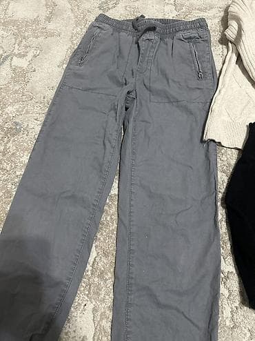 Куртки: 3в1😍Серые брюки-джоггеры от GAP +водолазка от Аддидас бежевом — 3