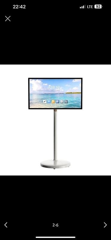 iphone hr: Смарт дисплей 24 дюйма - Сенсорный дисплей на стойке с круглым — 4