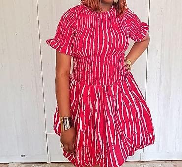 Повседневное платье, Лето, Короткая модель, Все размеры, Стандарт