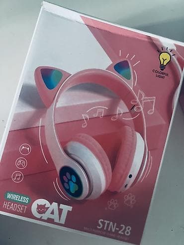 hyper x: Беспроводные наушники CAT STN‑28 с ушками и подсветкой - Тип — 2