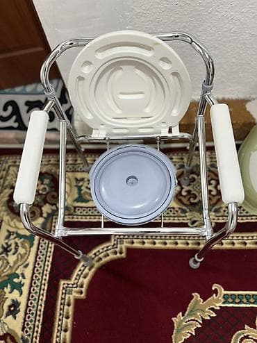 Биотуалеты: Санитарный стул-туалет (коммоуд) с крышкой и съемным ведром — 2