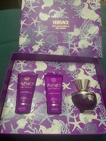туалетная вода versace: Подарочный набор Versace Pour Femme Dylan Purple Состав набора: - — 5