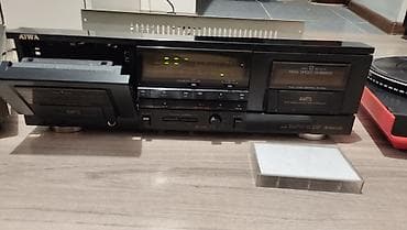 аудио переходник: 4 аппарата: 2х кассетный магнитофон Aiwa 616, очень редкая магнитола — 4