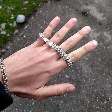 Жеке буюмдар: Серебрянные цепи и браслеты Ручная работа 930-940 проба — 5