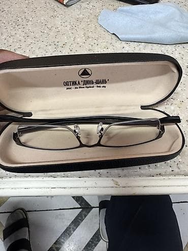 линзы 2 5: Оправa для очков + футляр - Полуобрамленная металлическая оправа — 2