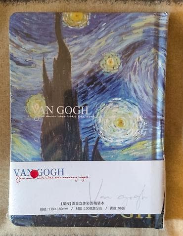 Сейфтер: Новый, не распечатанный блокнот “Van Gogh” с репродукциями картин - — 2