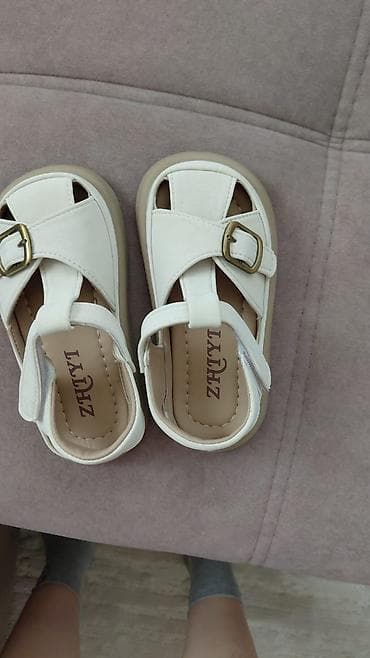 Балдар электр унаалары: Детские сандалии ZTTY - Цвет: молочный/айвори - Размер по стельке: 26 — 1
