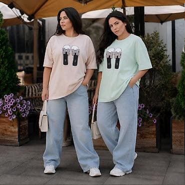 Футболка, Оверсайз, Трикотаж, Новый, 3XL, 4XL, 5XL at lalafo.kg Футболка, Оверсайз, Трикотаж, Новый, 3XL, 4XL, 5XL