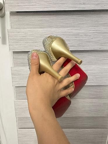 рейбан очки: Босоножки, 37, Gucci, Б/у, цвет - Черный — 6
