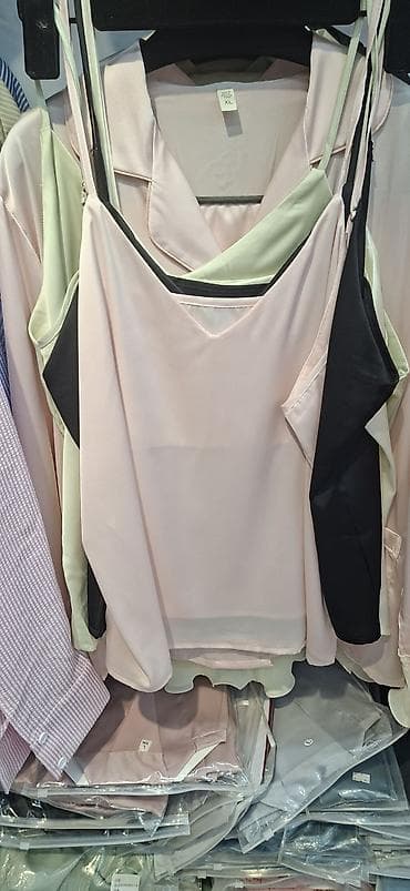 armani code: Женские пижамные рубашки из атласной ткани - Материал: гладкий сатин — 5