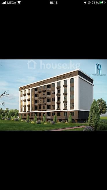 osh flat: 2 комнаты, 60 м², 1 этаж, Готовая ПСО (под самоотделку) — 10