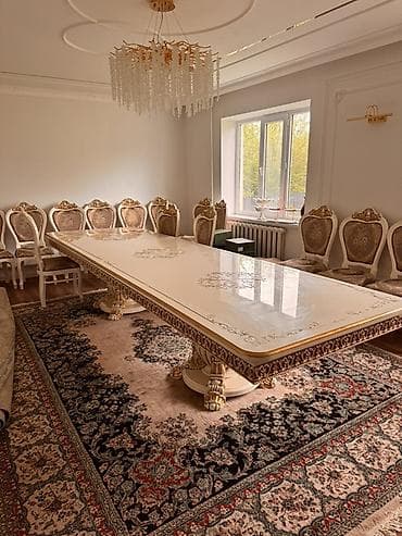 столы для дома: Стол для зала, Не раскладной, Прямоугольный — 1