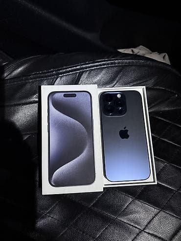 IPhone 15 Pro, Новый, 128 ГБ, Blue Titanium, Защитное стекло, Чехол, Коробка, 88 %
