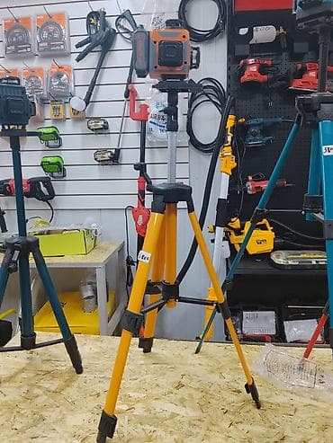 митал искатель: Лазерный уровень DEKO на штативе - Формат 3D/360°: три проецирующие — 1