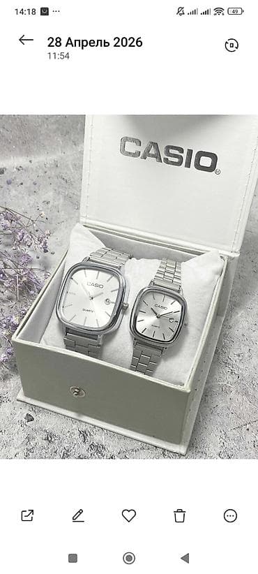 Наручные часы: Классические часы часы, Casio, Япония, Водонепроницаемые, Унисекс, Новый — 1