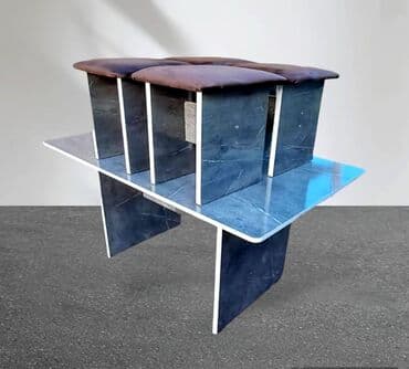 кухонный стол и стулья купить недорого: Кухонный стол и стул, Новый, Платная доставка, цвет - Черный — 1