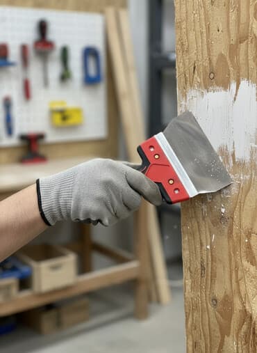 купить точило для ножей: Скребок с металлической лопаткой и двухцветной рукояткой, выполненной — 1