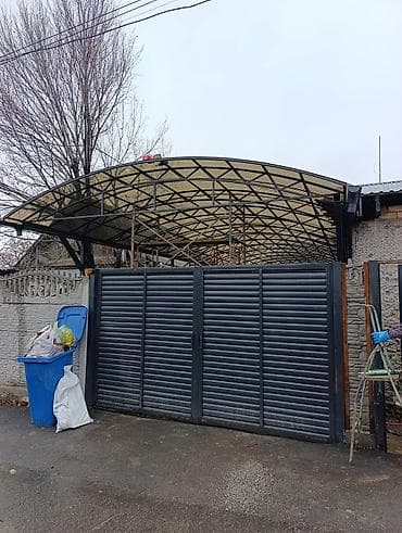 железный двери для дома: Навес, Арочный, Металл, Профнастил, Новый, Установка — 6
