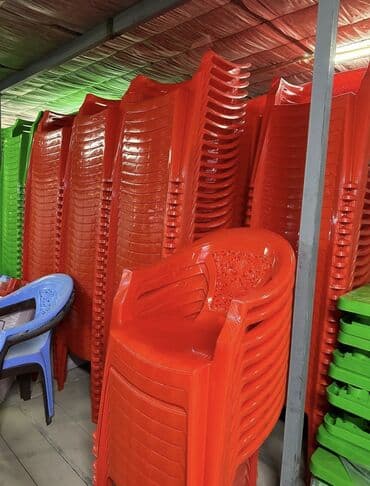 столы и стулья пластиковые: Пластиковый стол, Прямоугольный, Самовывоз, цвет - Синий — 8