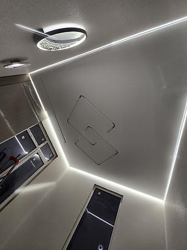 вешалка для телевизора: Натяжной потолок Матовое Монтаж — 7