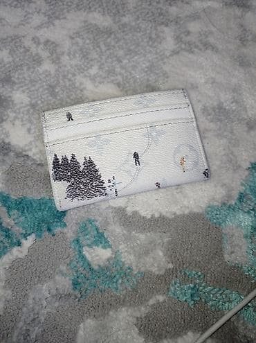 картхол: Держатель для карт (cardholder) с зимним принтом. - Формат — 2