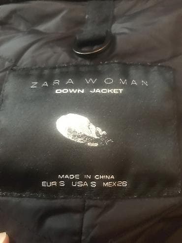 пуховик качество: Куртка пуховик,ZARA, 46 размер б/у,состояние идеальное,внутри утиный — 3