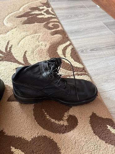 часы противоударные водонепроницаемые: Новые Тактические/армейские берцы черного цвета. Турецкие. - Материал — 3