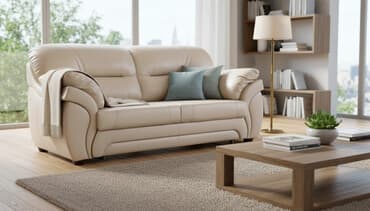 кожаный диван купить: Ашкана үчүн жумшак бурчек, Колдонулган, Өзү алып кетүү, түсү - Саргыч боз — 1